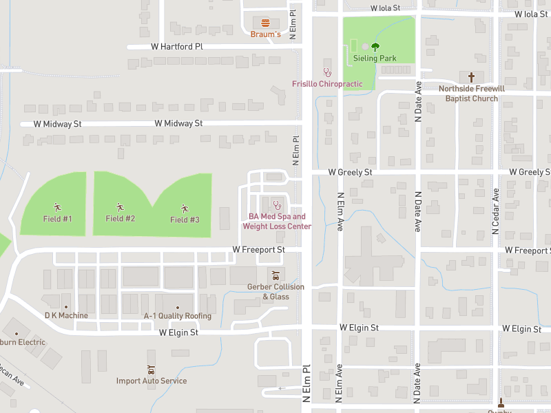 BA Med Spa location map